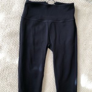 High waisted navy blue legging
